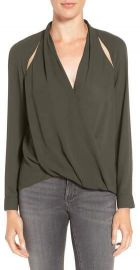 Trouv   Cutout Surplice Top at Nordstrom